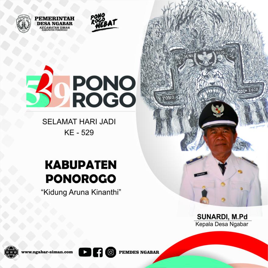 SELAMAT HARI JADI KABUPATEN PONOROGO Ke - 529